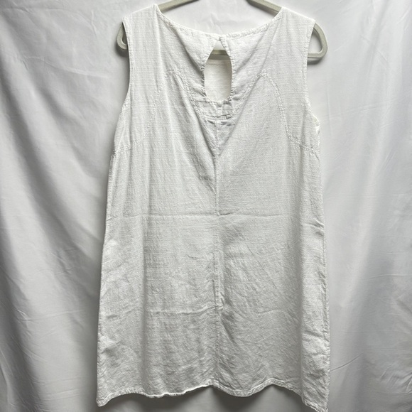Dunes white relaxed cotton dress size large - Picture 2 of 7